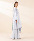 Women's Unstitched Lawn Embroidered Blue 3 Piece Suit